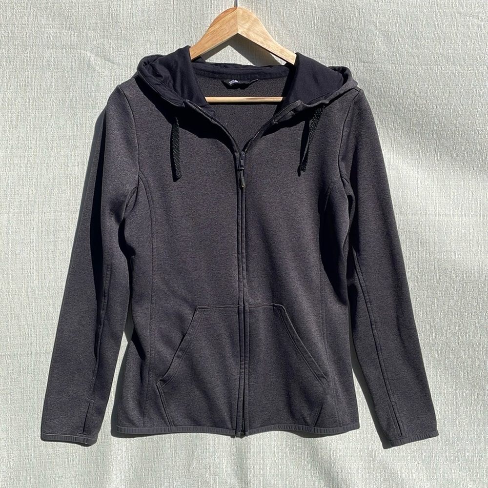 The North Face Women’s Full Zip Lined Hoodie Gray/Black Size Medium